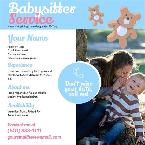 Copy of Babysitting Flyer | PosterMyWall